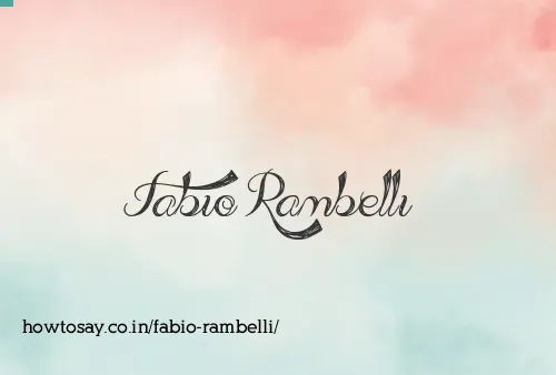 Fabio Rambelli