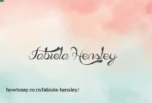 Fabiola Hensley