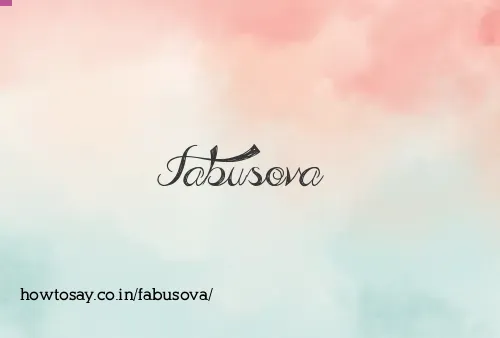 Fabusova