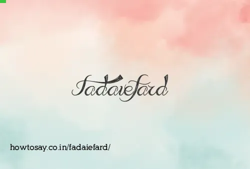 Fadaiefard