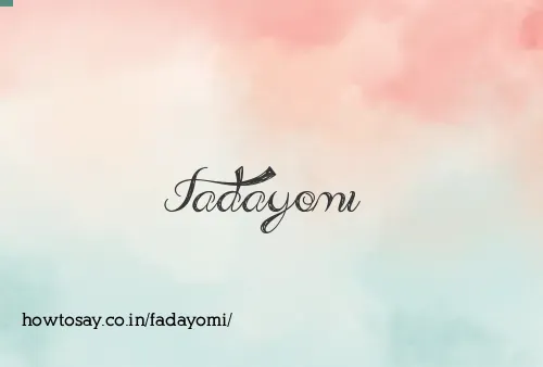 Fadayomi