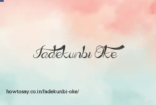 Fadekunbi Oke