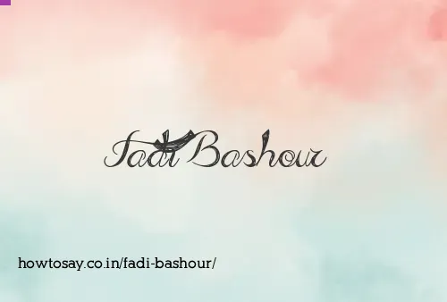 Fadi Bashour