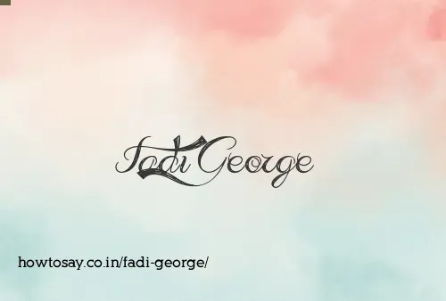 Fadi George