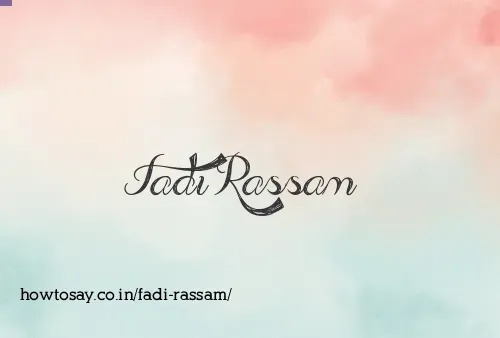 Fadi Rassam