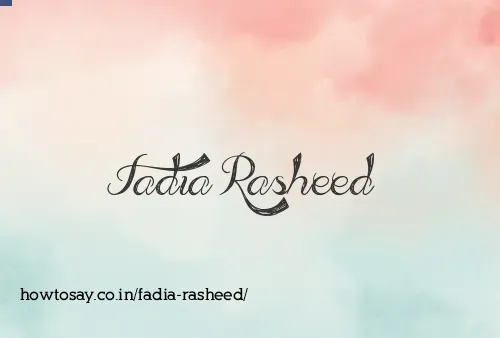 Fadia Rasheed