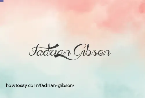 Fadrian Gibson