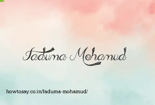 Faduma Mohamud