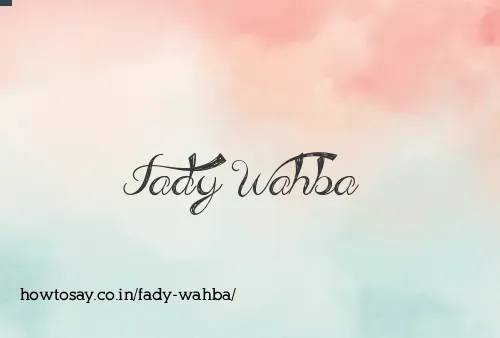 Fady Wahba