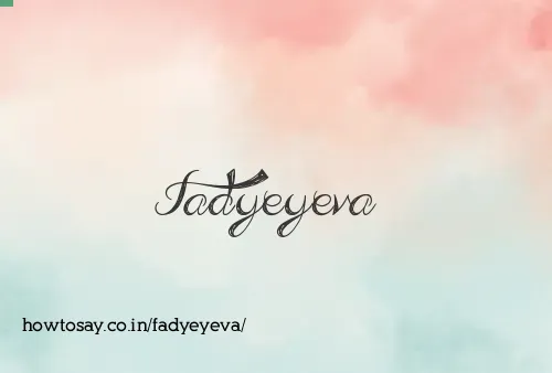 Fadyeyeva