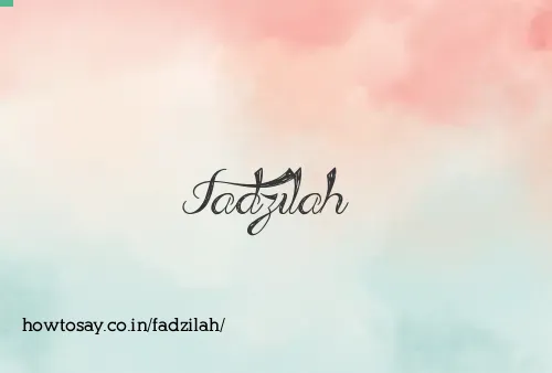 Fadzilah
