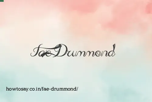 Fae Drummond
