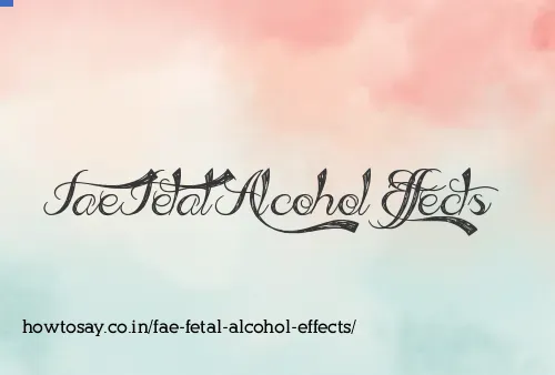 Fae Fetal Alcohol Effects