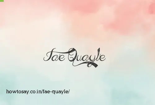 Fae Quayle