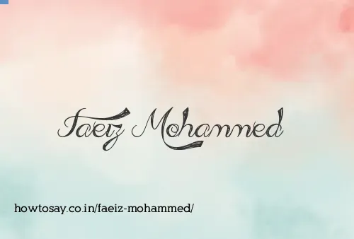 Faeiz Mohammed