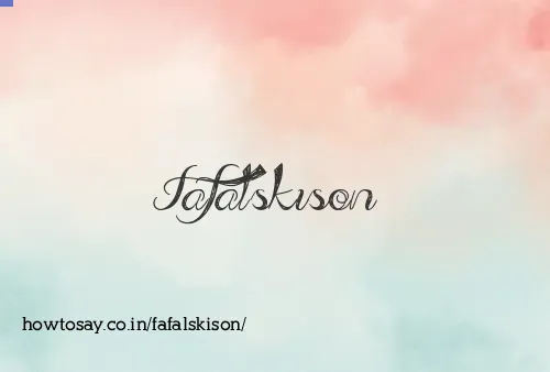 Fafalskison