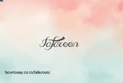 Fafaroon