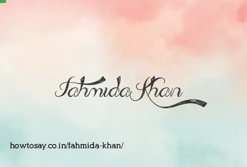 Fahmida Khan