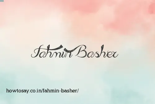 Fahmin Basher