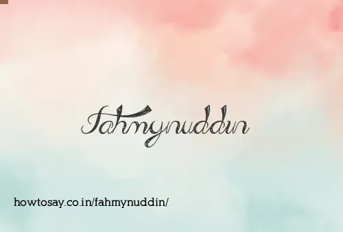 Fahmynuddin