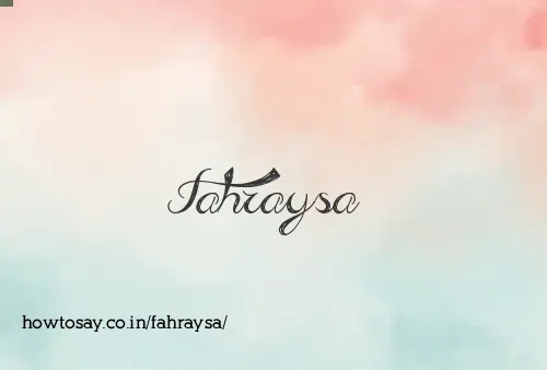 Fahraysa