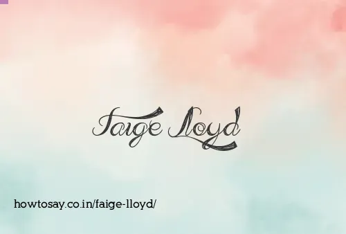 Faige Lloyd