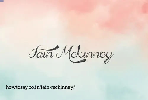 Fain Mckinney