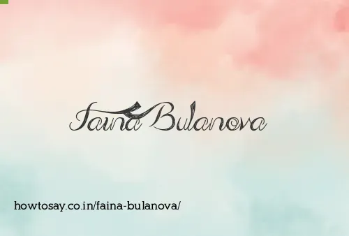 Faina Bulanova