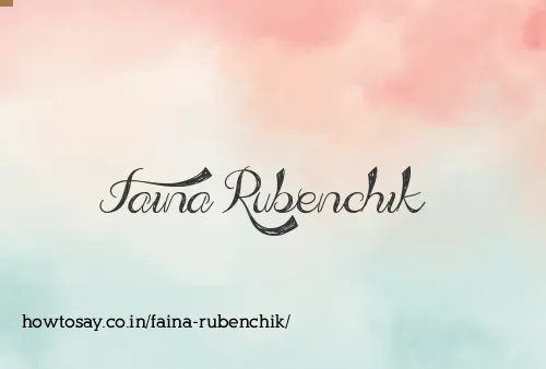 Faina Rubenchik