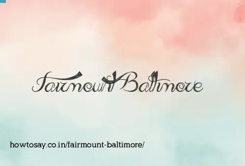 Fairmount Baltimore