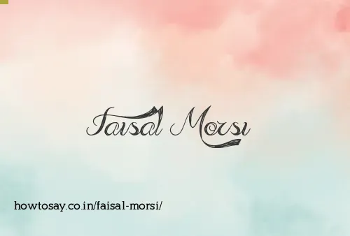 Faisal Morsi