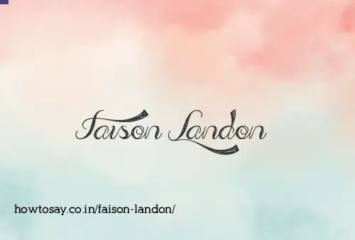 Faison Landon