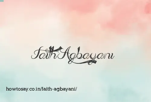 Faith Agbayani