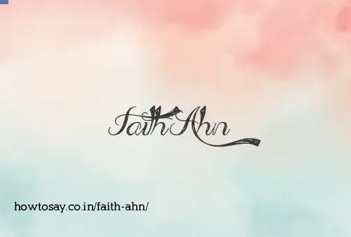 Faith Ahn