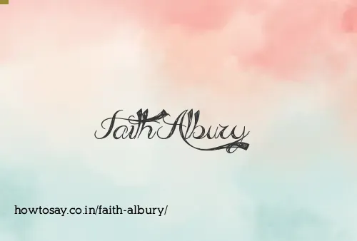 Faith Albury