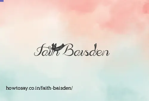 Faith Baisden