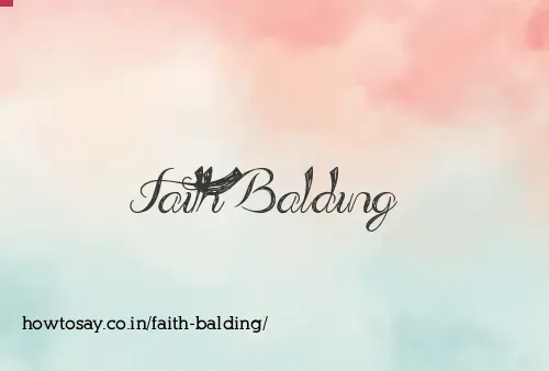 Faith Balding