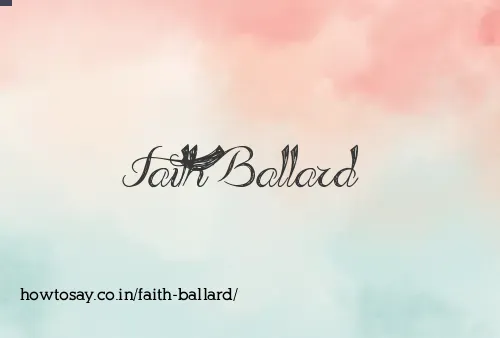 Faith Ballard