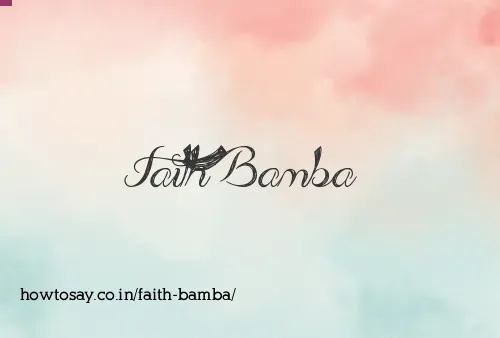 Faith Bamba