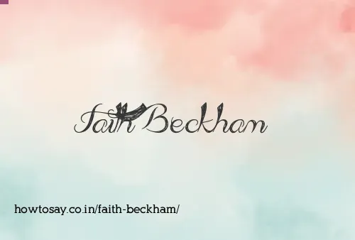 Faith Beckham