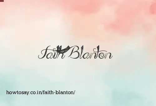 Faith Blanton