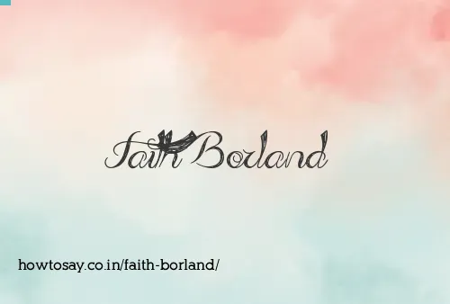 Faith Borland