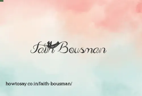 Faith Bousman