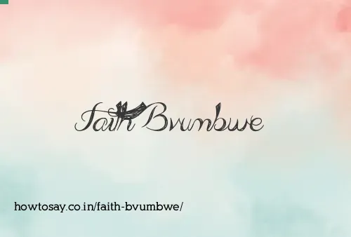 Faith Bvumbwe