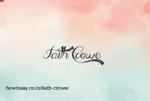 Faith Crowe