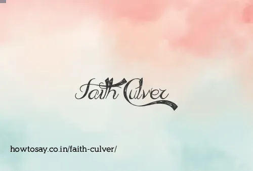 Faith Culver