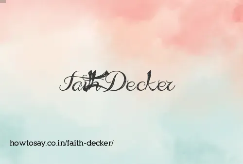 Faith Decker