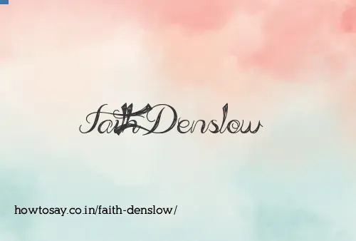 Faith Denslow
