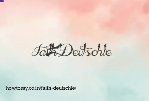 Faith Deutschle