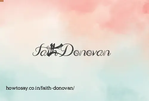 Faith Donovan